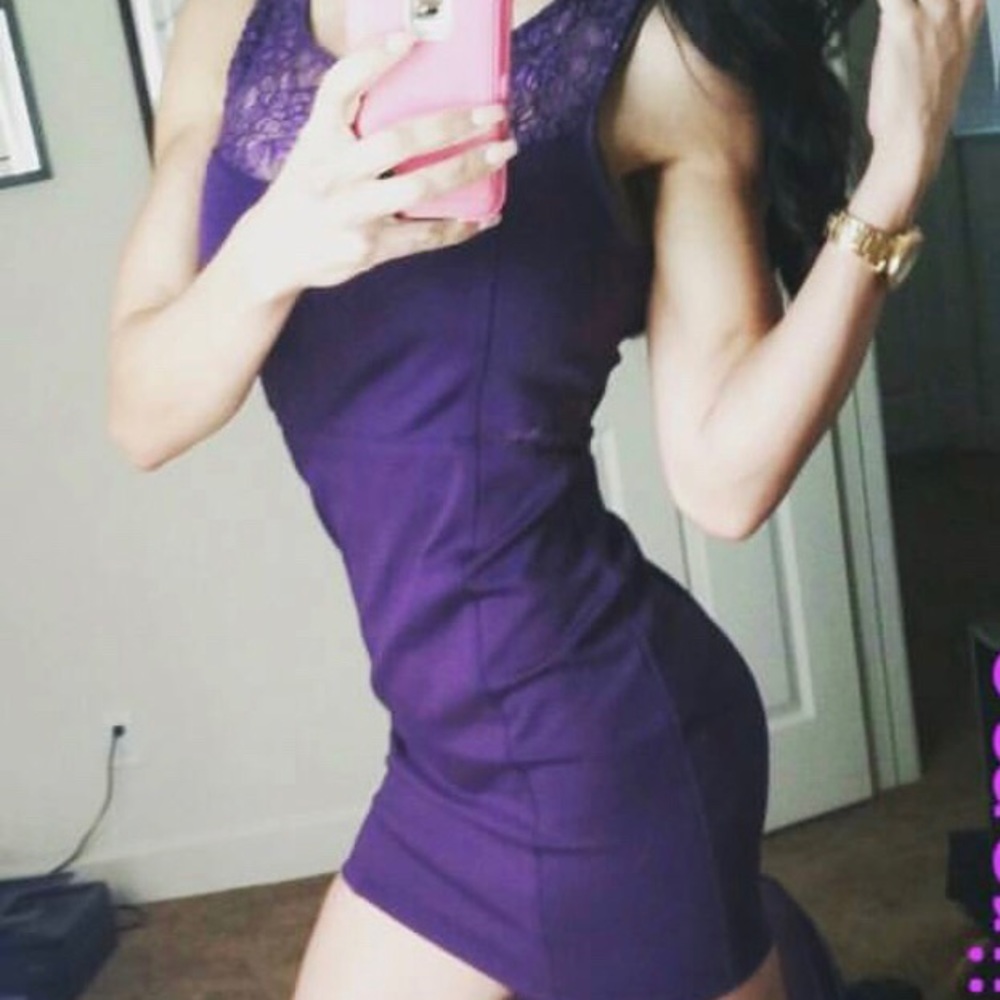 Sexy, purple, summer dress